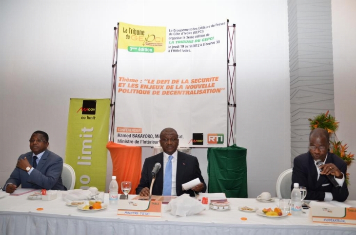 invité du gepci/ Hamed Bakayoko aux journalistes : “Avec ADO, les Ivoiriens ont l’opportunité de changer de destin”